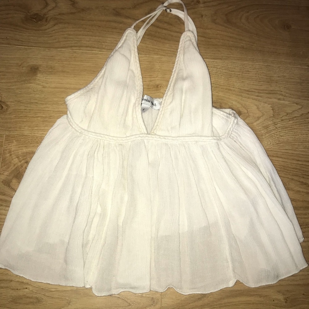 American eagle baby doll off white tank top